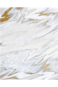 Liquid Gold Marble Composition Notebook - Large Ruled Notebook - 8x10 Lined Notebook (Softcover Journal / Notebook / Diary)