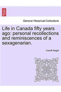 Life in Canada Fifty Years Ago