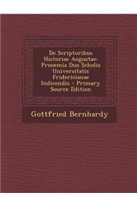de Scriptoribus Historiae Augustae