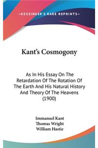 Kant's Cosmogony