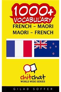 1000+ French - Maori Maori - French Vocabulary