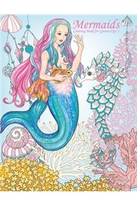 Mermaids Coloring Book for Grown-Ups 1