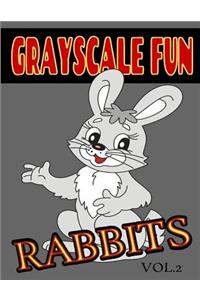 Grayscale Fun RABBITS Vol.2