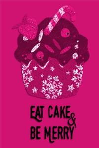 Christmas Journal - Eat Cake & Be Merry (Pink)
