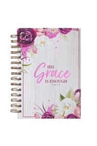 Journal Wirebound Large His Grace Is Enough - 2 Cor 12:9