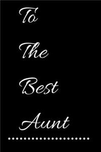 To the best aunt