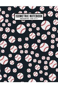 Softball Isometric Graph Paper Notebook
