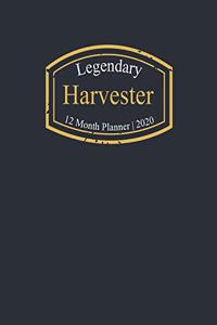 Legendary Harvester, 12 Month Planner 2020