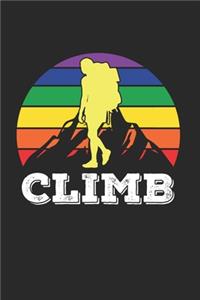 Klettern Bouldern Notizbuch