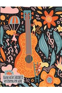 Blank Guitar Tabs Sheets Notebook for Kids