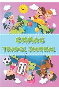 Emma's Travel Journal: Personalised Awesome Activities Book for USA Adventures