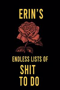 Erin's Endless Lists of Shit to do