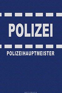 Polizei - Polizeihauptmeister - Notizbuch