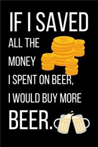 If I Saved All The Money I Spent On Beer