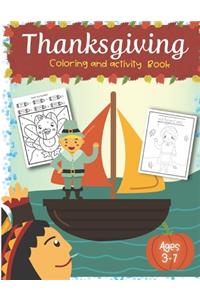 Thanksgiving Coloring and Activity Book ages 3-7