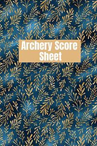 Archery score sheet