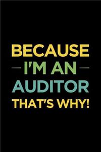 Because I'm an Auditor That's Why