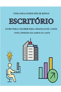 Livro para colorir para crianças de 2 anos (Escritório)