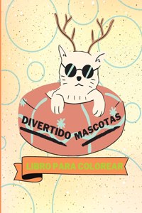 Libro para colorear de mascotas divertidas