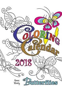 Coloring Calendar 2018 Butterflies