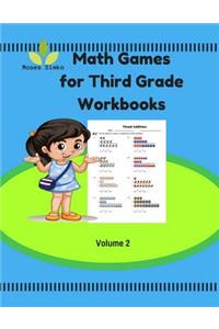 Math Games for Third Grade Workbooks Volume 2
