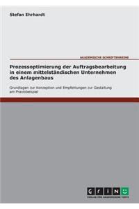 Prozessoptimierung der Auftragsbearbeitung in einem mittelständischen Unternehmen des Anlagenbaus