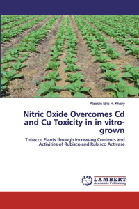 Nitric Oxide Overcomes Cd and Cu Toxicity in in vitro-grown