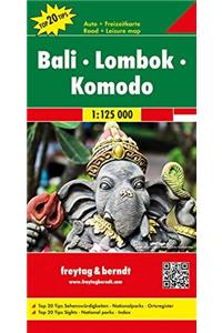 Bali - Lombok - Komodo Road Map 1:125 000