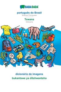 português do Brasil - Tswana, dicionário de imagens