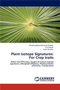 Plant Isotope Signatures