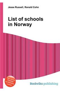 List of Schools in Norway