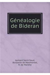 Généalogie de Bideran