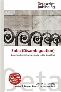 Soba (Disambiguation)