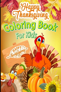 Happy Thanksgiving Coloring Book for Kids