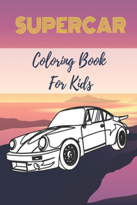 Supercar Coloring Book For Kids