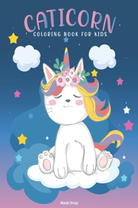 Caticorn Coloring Book For Kids