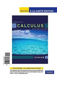 Concepts of Calculus with Applications, Books a la Carte Edition