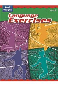 Steck-Vaughn Language Exercises: Student Edition Grade 4 Level D