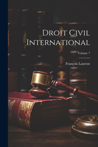 Droit Civil International; Volume 7