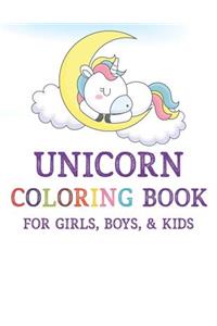 Unicorn Coloring Book for Girls, Boys, & Kids