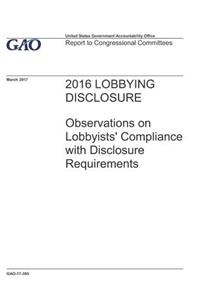 2016 Lobbying Disclosure