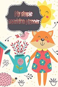 My simple nutrition planner