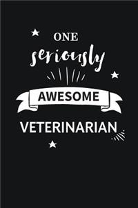 Awesome Veterinarian Notebook Blank Lined Gift Journal