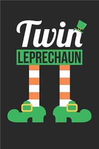 St. Patrick's Day Notebook - Twin Leprechaun Funny St Patricks Day - St. Patrick's Day Journal
