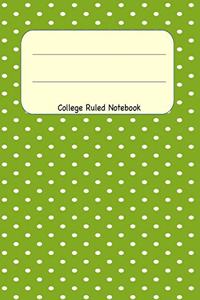 College Ruled Notebook