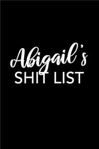 Abigail's Shit List
