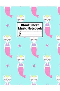 Blank Sheet Music Notebook