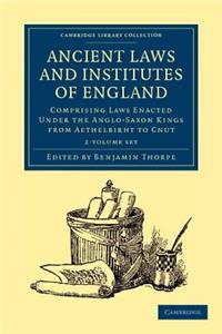 Ancient Laws and Institutes of England 2 Volume Set