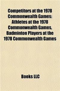 Competitors at the 1978 Commonwealth Games