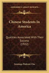 Chinese Students In America